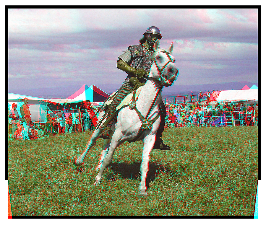 Cavalier en cote de mailles