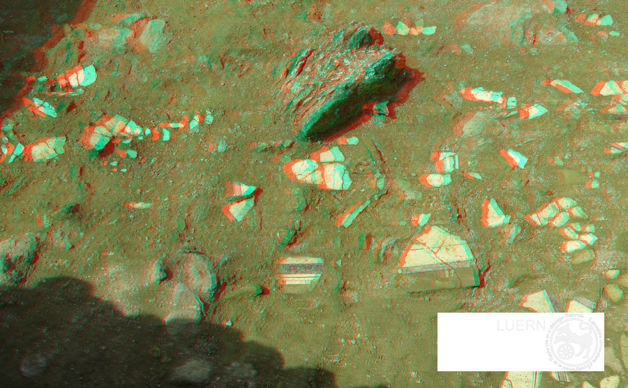 Fragments d'enduits peints