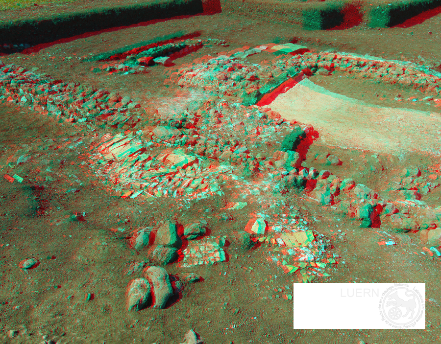 Tegulae, sol maçonné en terrazzo