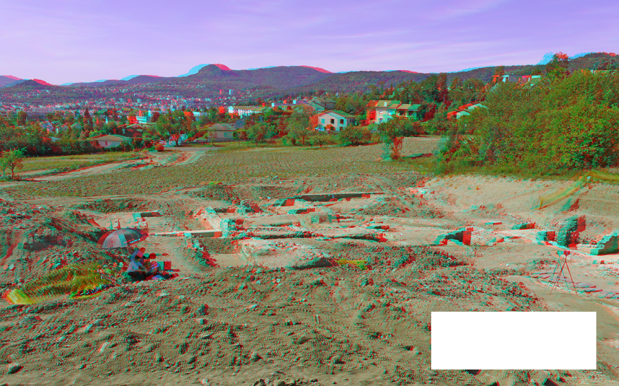 Partie nord de la villa de Treimonteix