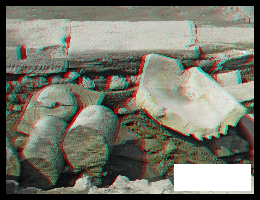 Effondrement des colonnes et chapiteaux