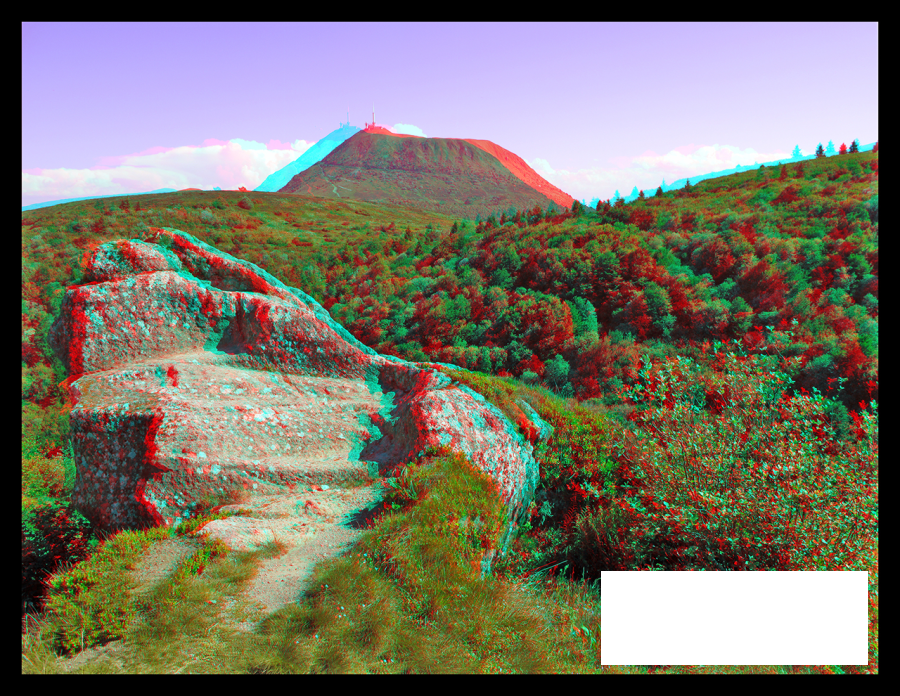 Puy de Dôme depuis la carrière du Clierzou