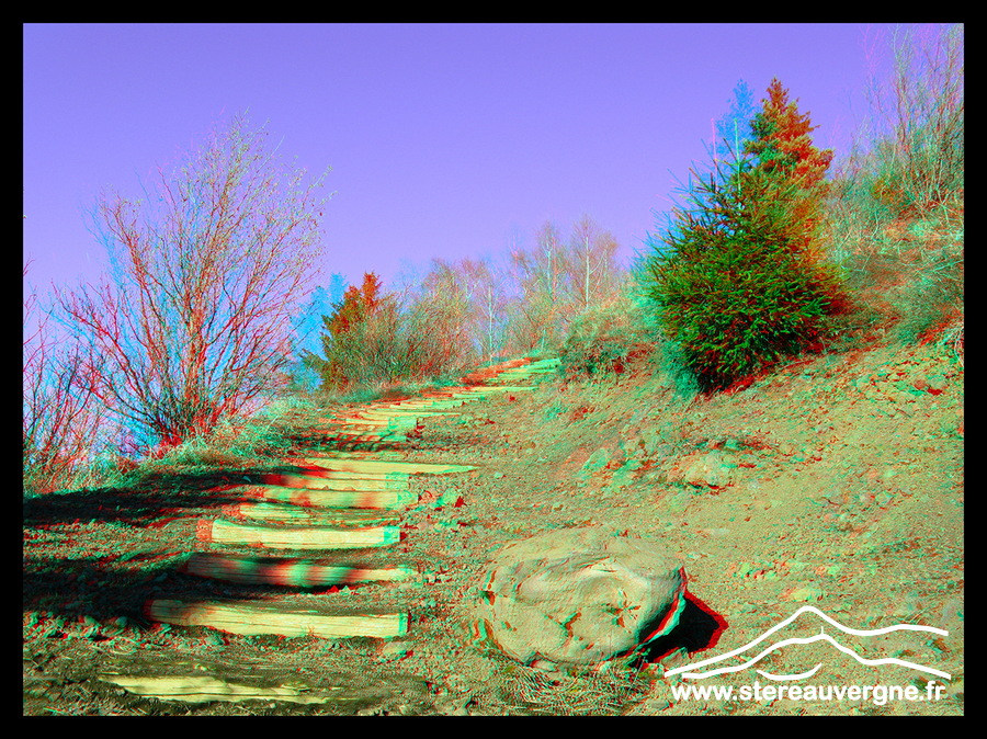 Escalier du Puy de la Vache