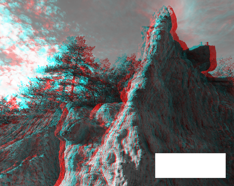 Ravine et érosion sur l'ocre
