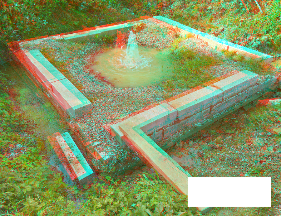 Gargouillère en jaillissement