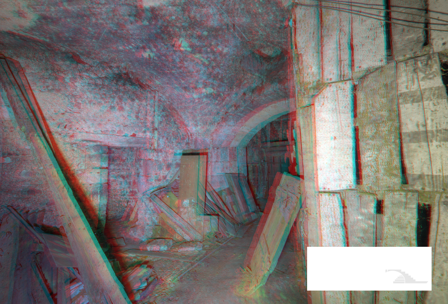 Salle de la réserve à charbon (demi-couleur)