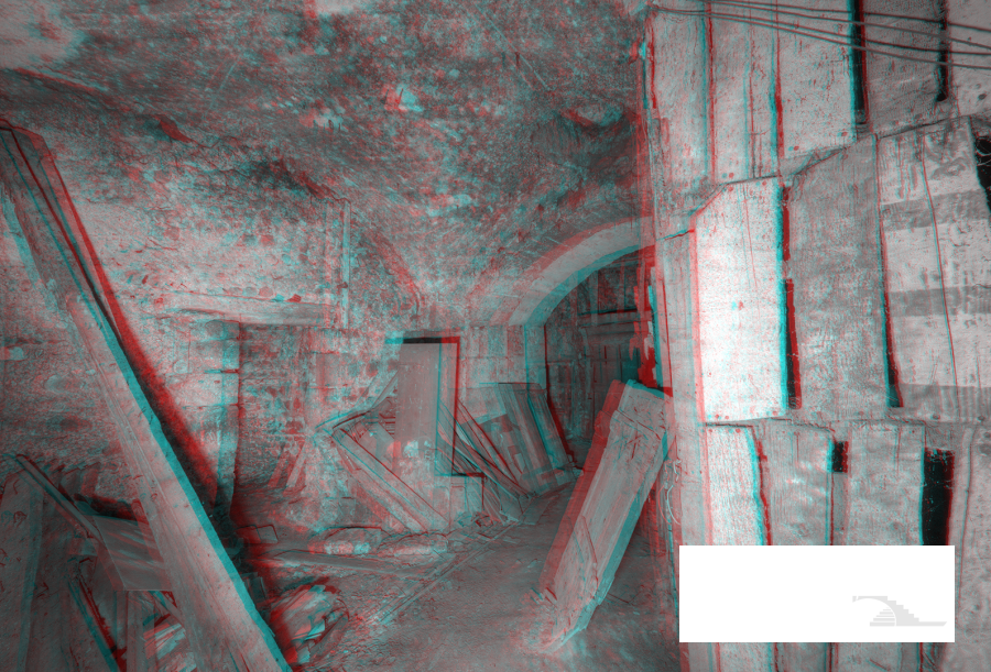 Salle de la réserve à charbon (N&B)