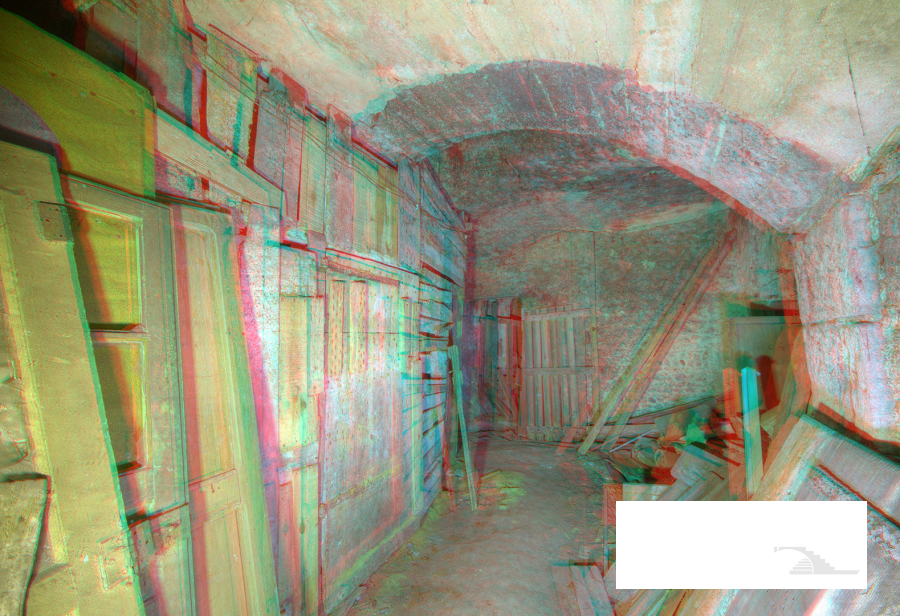 Pièce des remises à charbon (demi-couleur)