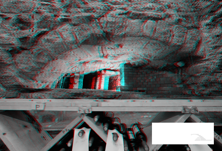 Niveau -1 Salle A hypocauste (N&B)