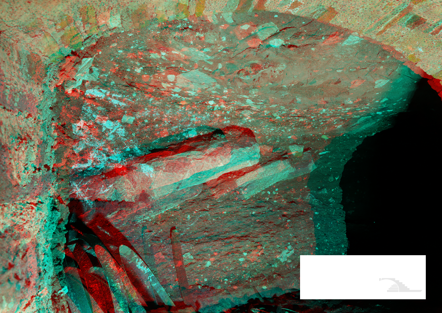 Blocs de calcaire et chicane (demi-couleurs)