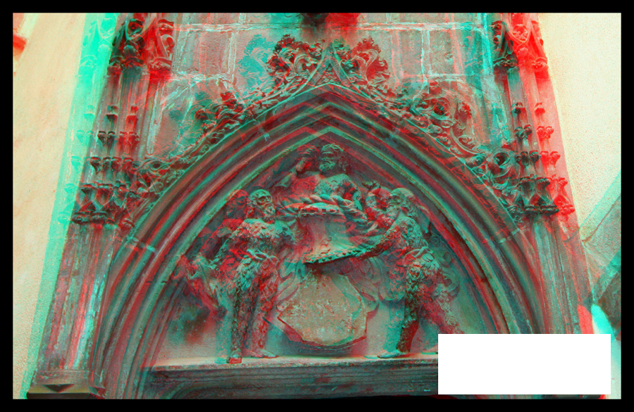 Tympan, hommes sauvages